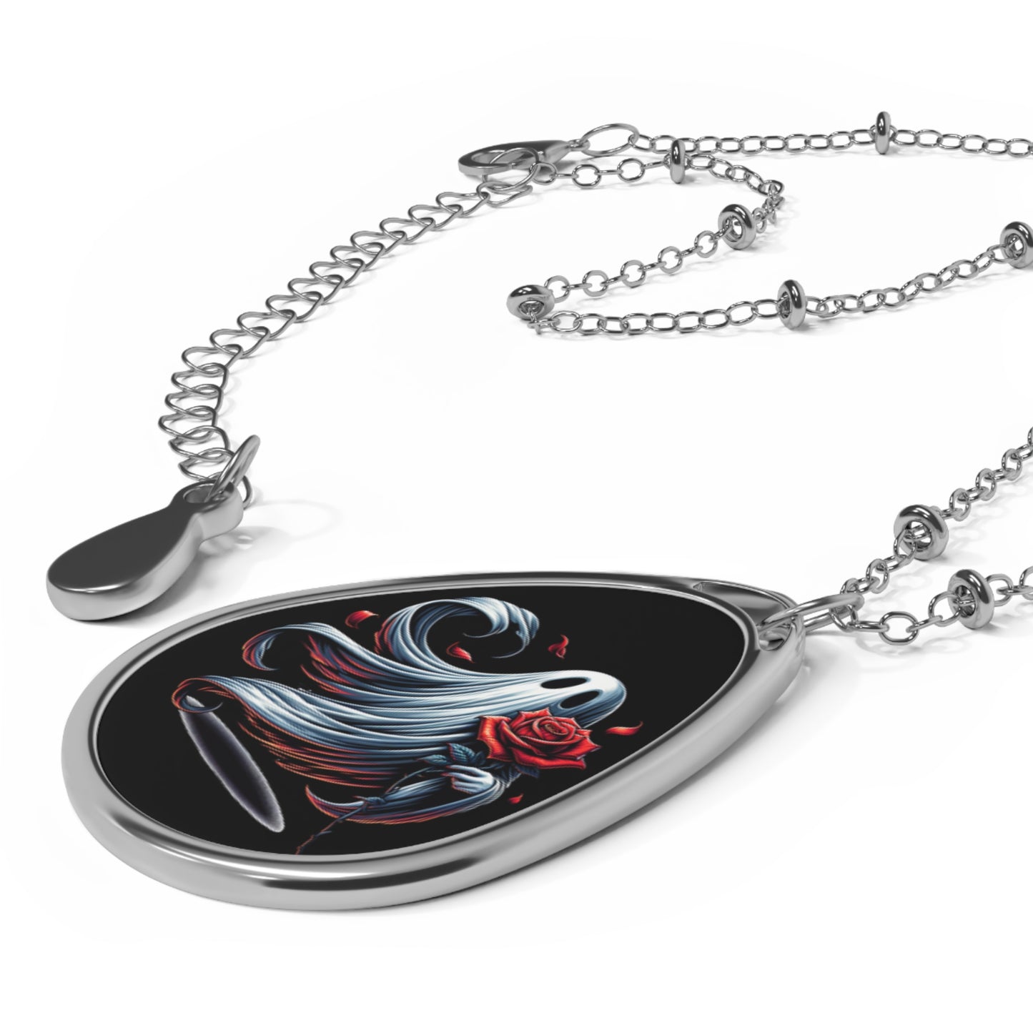 Oval Ghost Necklace