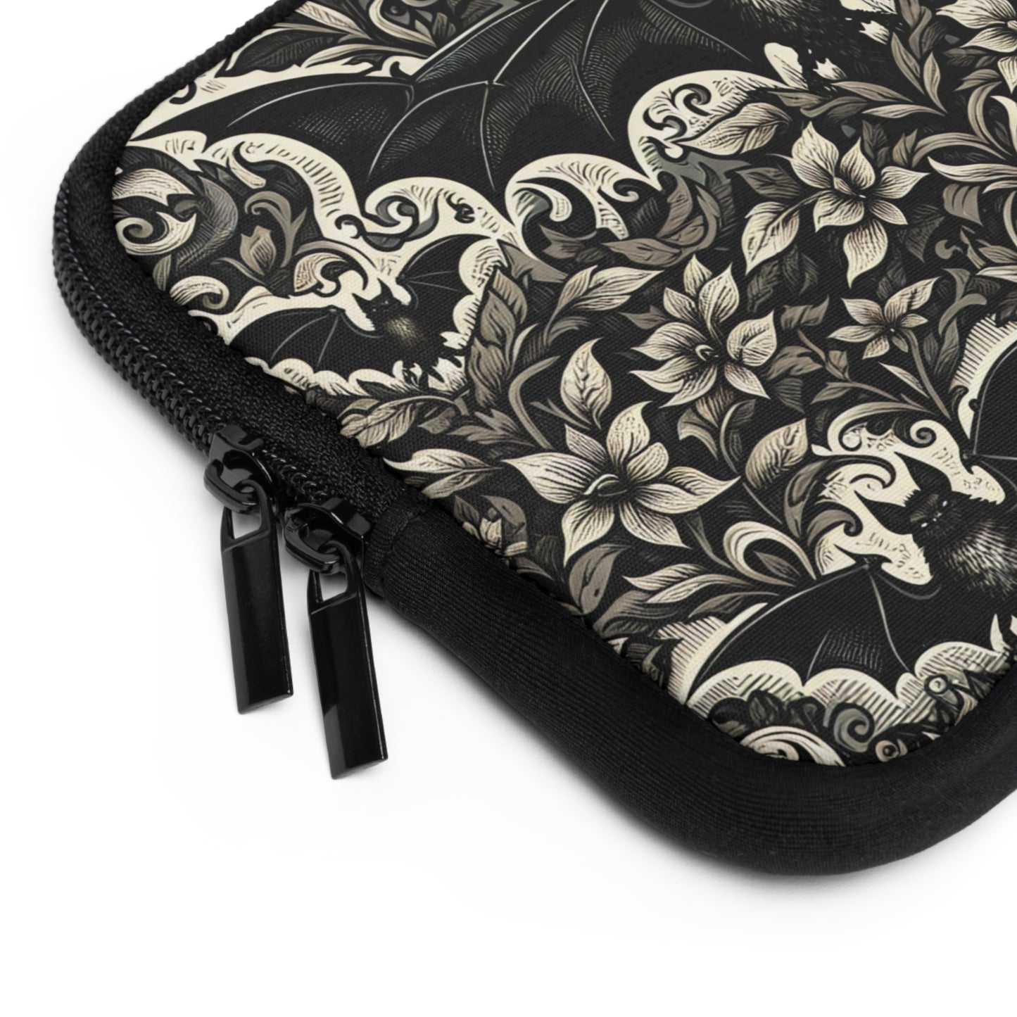 Bats Laptop Sleeve, Gothic Tech Accessories, Spooky Computer Case, Halloween Tablet Cover, Creepy Work Supplies