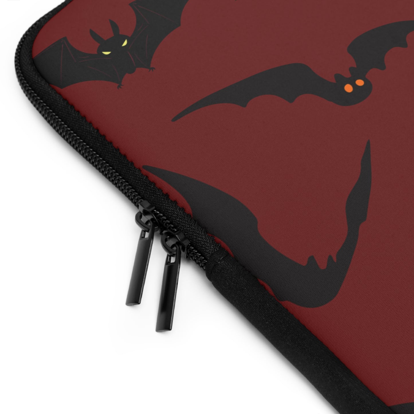 Laptop Sleeve, Gothic Bats Design, Tech Accessories, Protective Case, Unique Gifts, Halloween Laptop Cover, Floral Pattern Sleeve