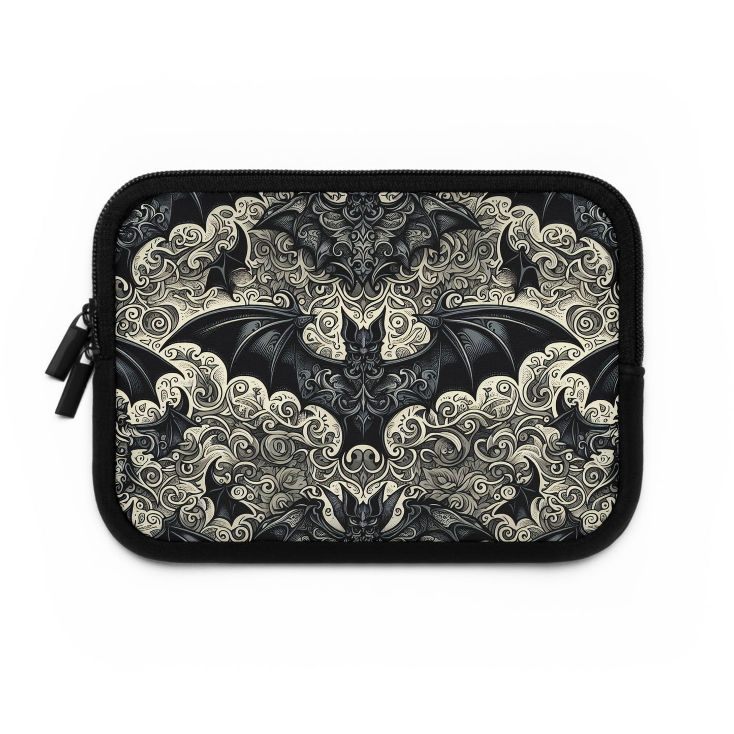 Bats Laptop Sleeve, Gothic Tech Accessories, Spooky Computer Case, Halloween Tablet Cover, Creepy Work Supplies