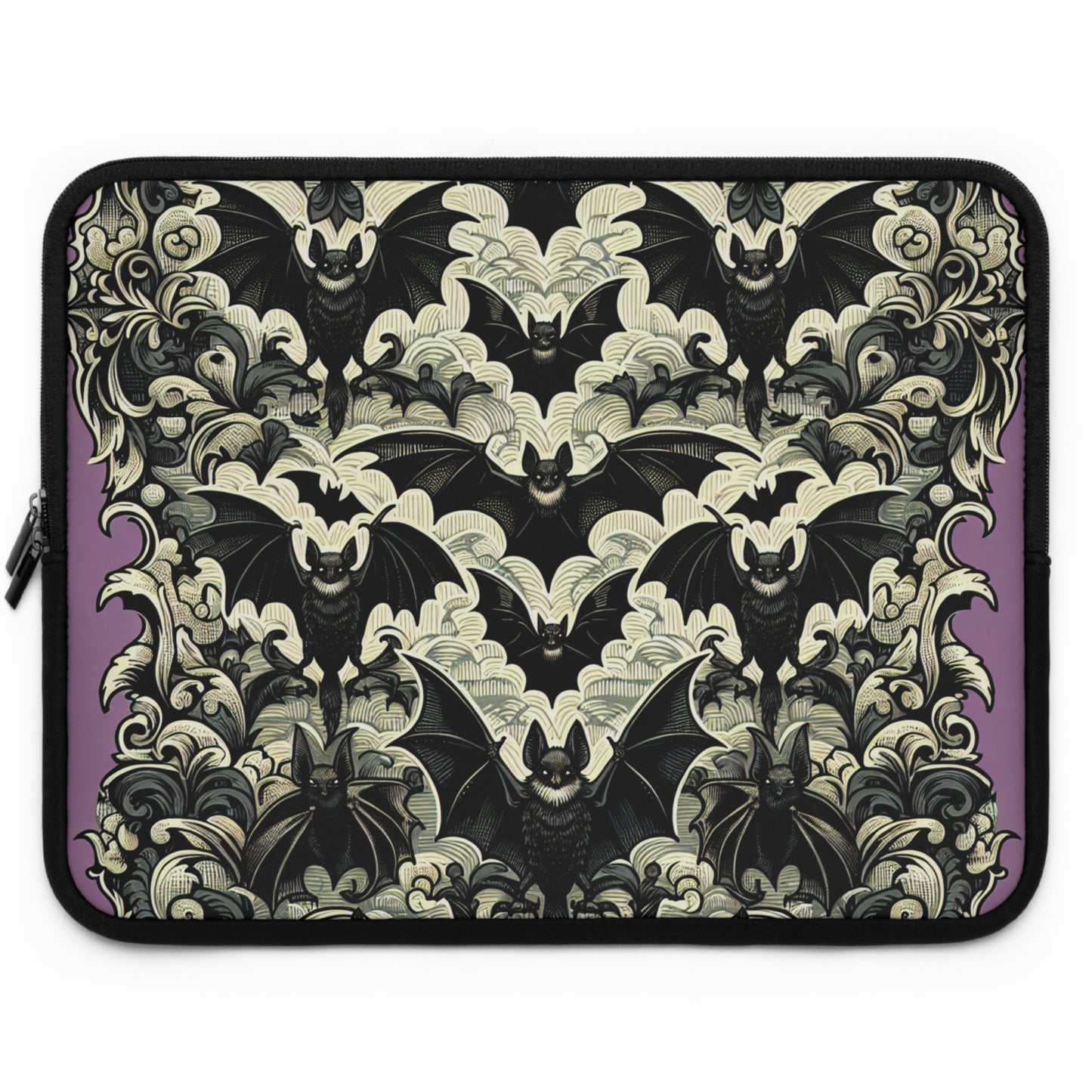 Bats Laptop Sleeve, Gothic Tech Accessories, Spooky Computer Case, Halloween Tablet Cover, Creepy Work Supplies