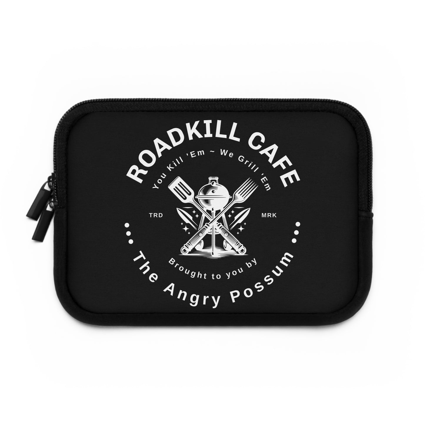 Laptop Sleeve, Roadkill Cafe Angry Possum Design, Funny Tech Accessory, Laptop Case, Computer Cover, Tablet Sleeve, Geeky Gift