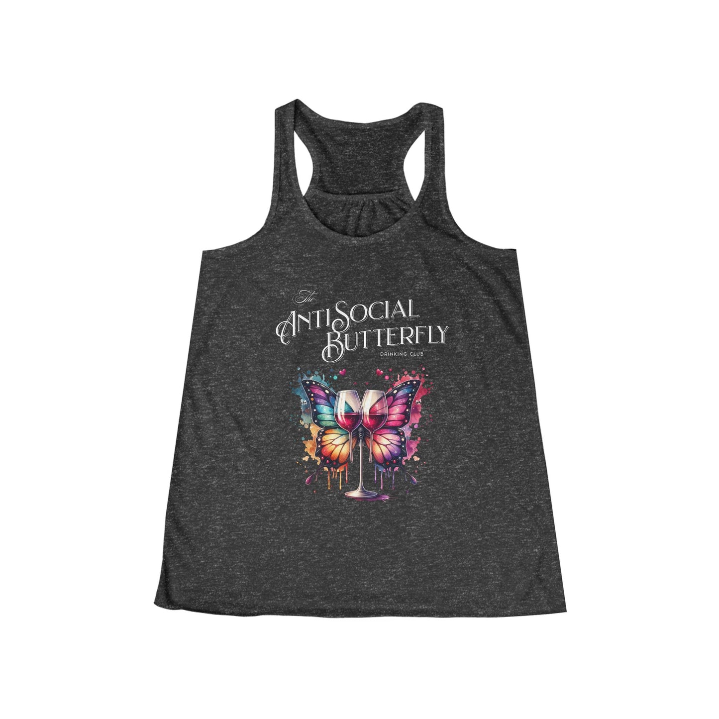 AntiSocial Butterfly Drinking Club - Women's Flowy Racerback Tank
