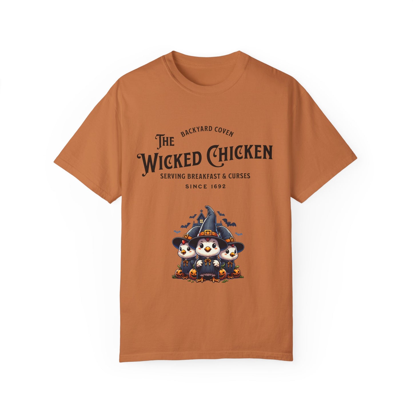 Wicked Chicken Backyard Coven - Unisex Garment-Dyed T-shirt