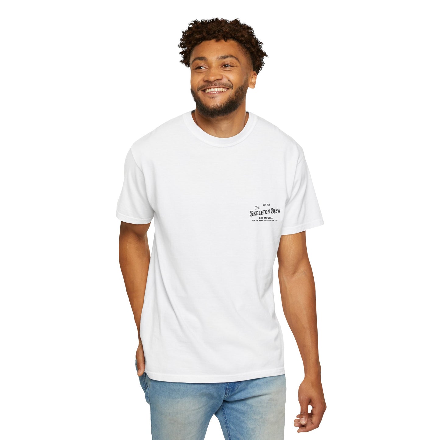 Skeleton Crew Unisex T-shirt, Funny with a Dark Humor Twist, Party Tee, Graphic Tee, Novelty Shirt