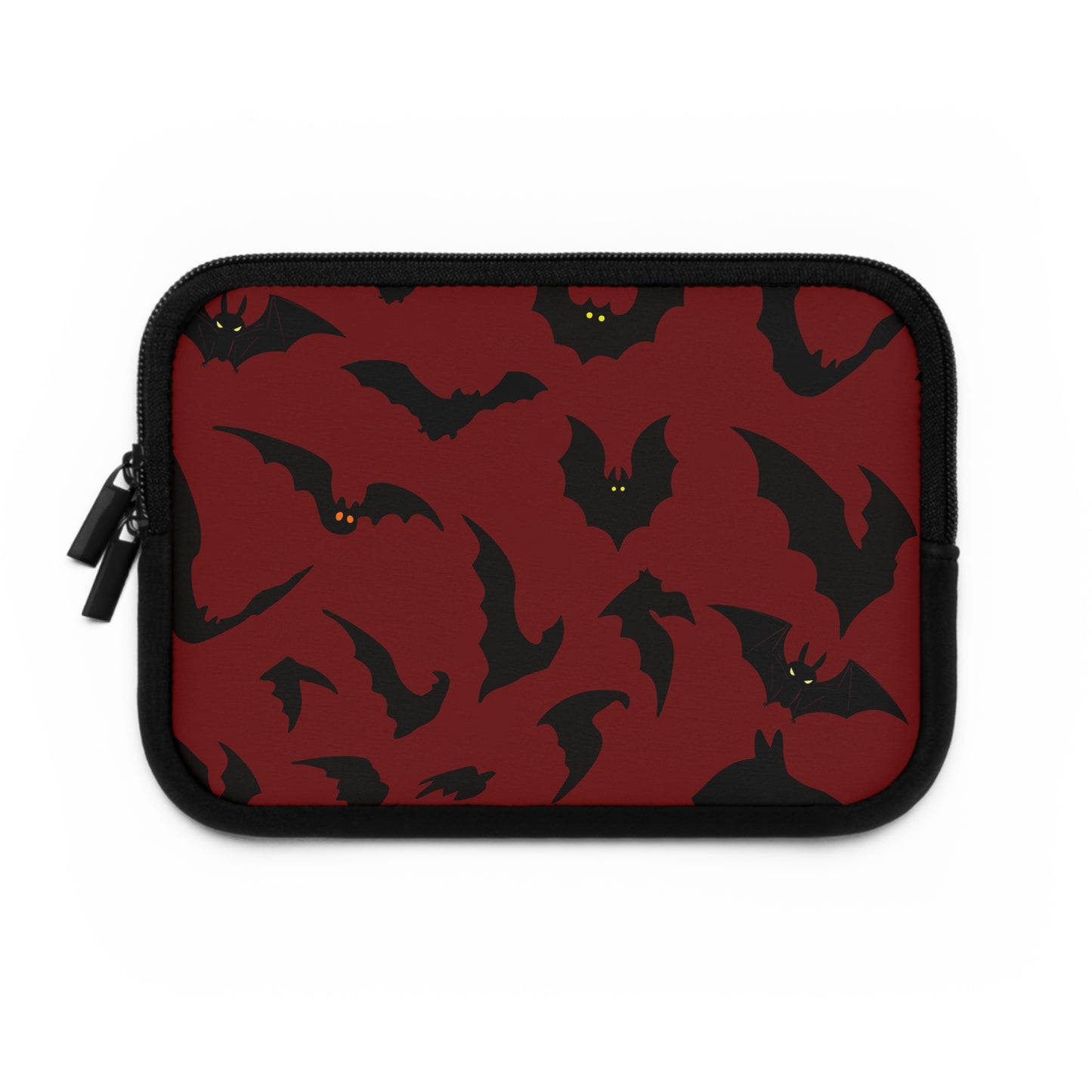 Laptop Sleeve, Gothic Bats Design, Tech Accessories, Protective Case, Unique Gifts, Halloween Laptop Cover, Floral Pattern Sleeve
