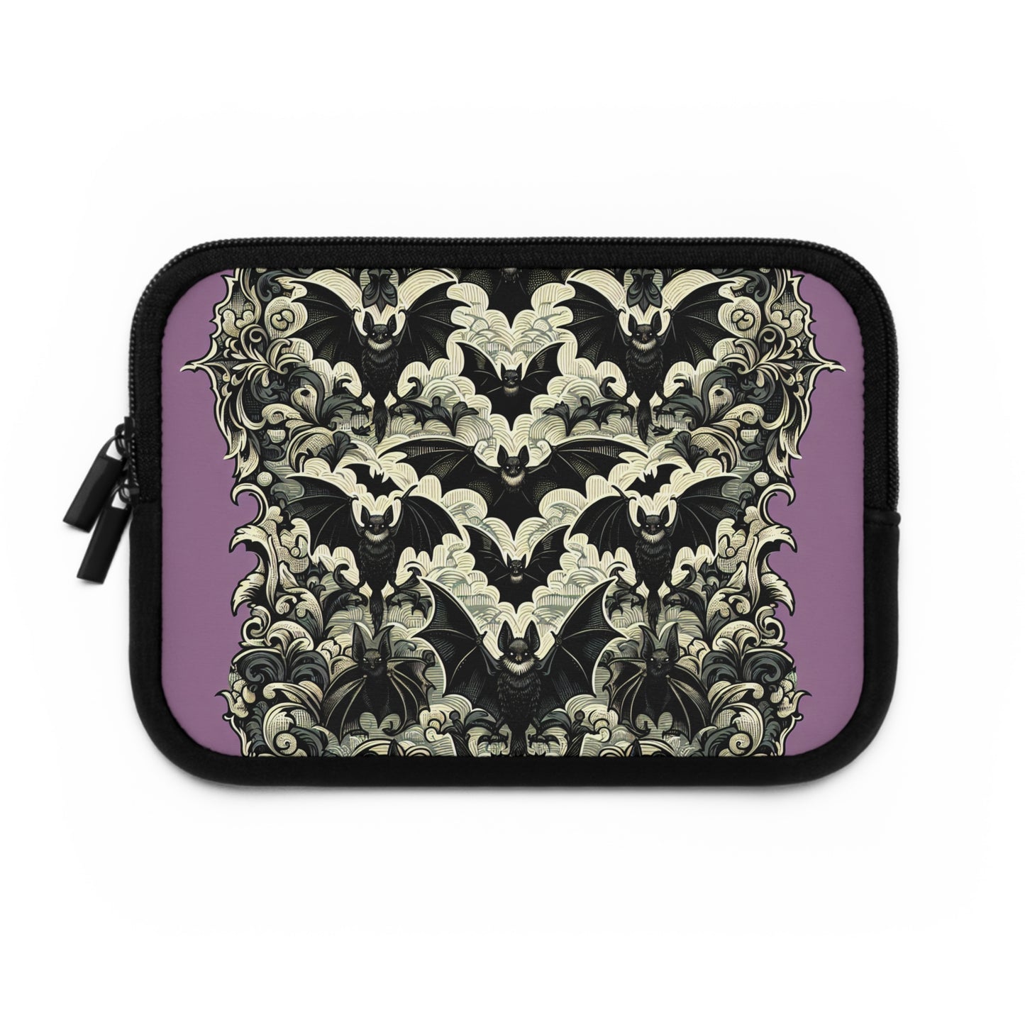 Bats Laptop Sleeve, Gothic Tech Accessories, Spooky Computer Case, Halloween Tablet Cover, Creepy Work Supplies