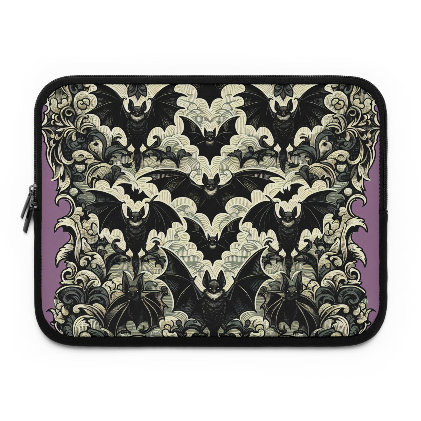 Bats Laptop Sleeve, Gothic Tech Accessories, Spooky Computer Case, Halloween Tablet Cover, Creepy Work Supplies