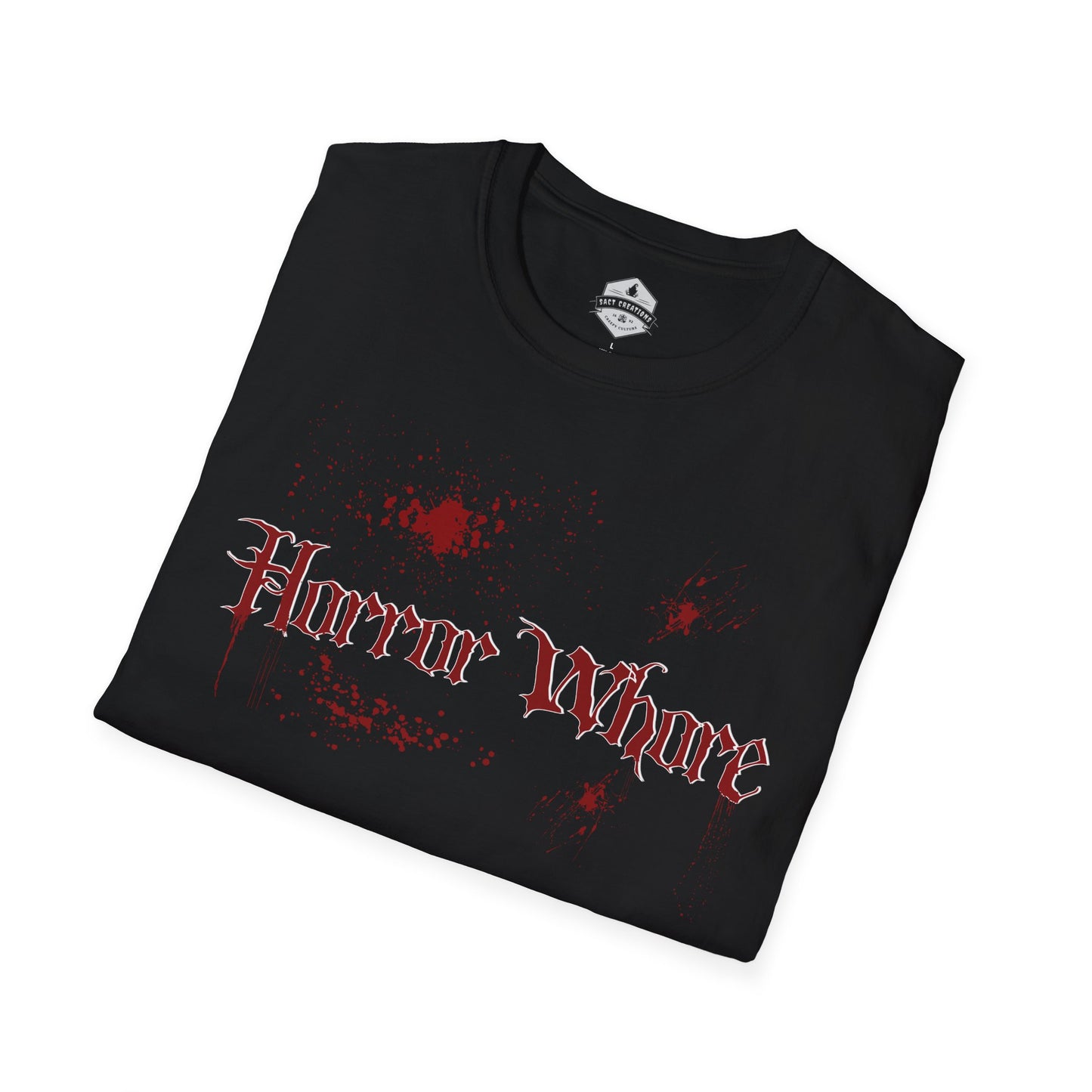 Horror Whore Unisex T-Shirt, Succubus Girls Goth Tee, Alternative Horror Fashion Shirt, Halloween Costume Graphic Top, Dark Occult Clothing