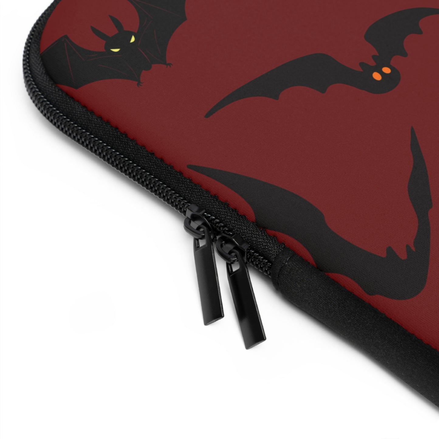 Laptop Sleeve, Gothic Bats Design, Tech Accessories, Protective Case, Unique Gifts, Halloween Laptop Cover, Floral Pattern Sleeve