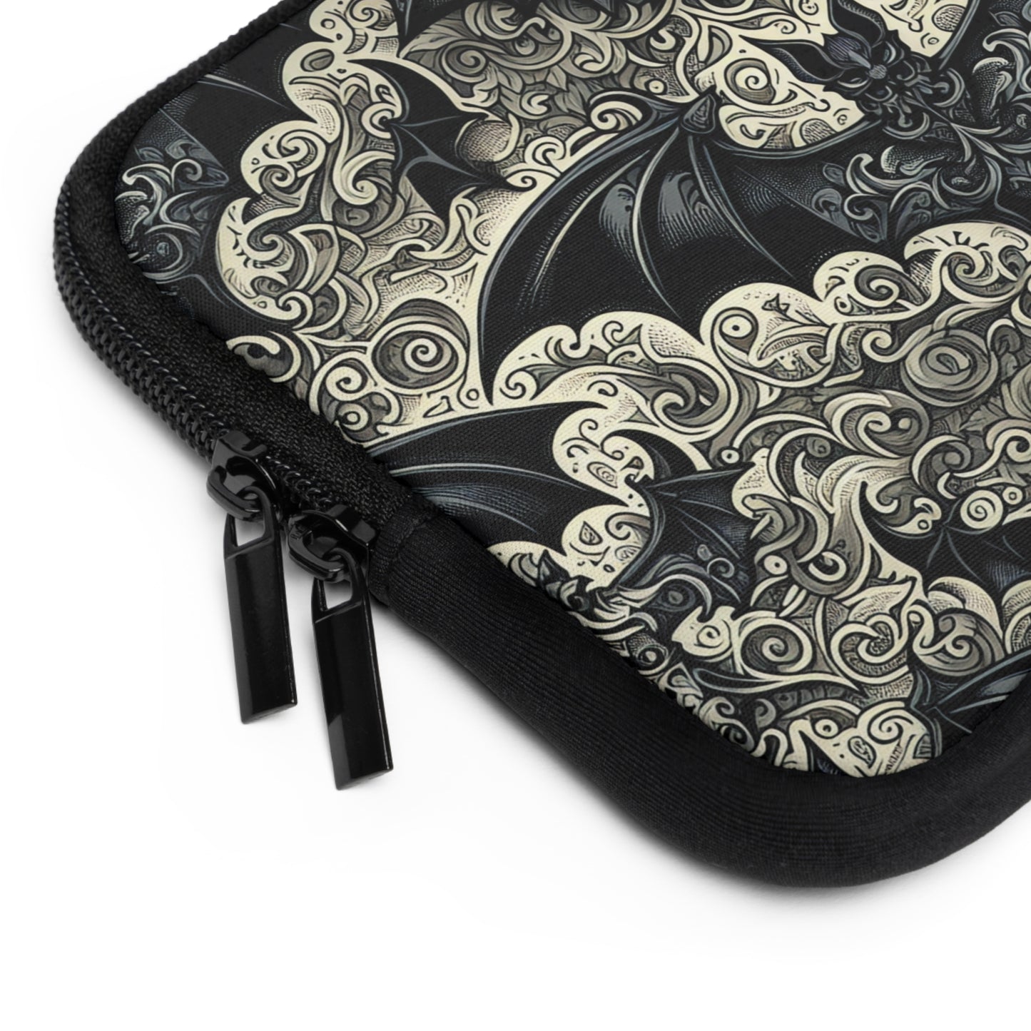 Bats Laptop Sleeve, Gothic Tech Accessories, Spooky Computer Case, Halloween Tablet Cover, Creepy Work Supplies