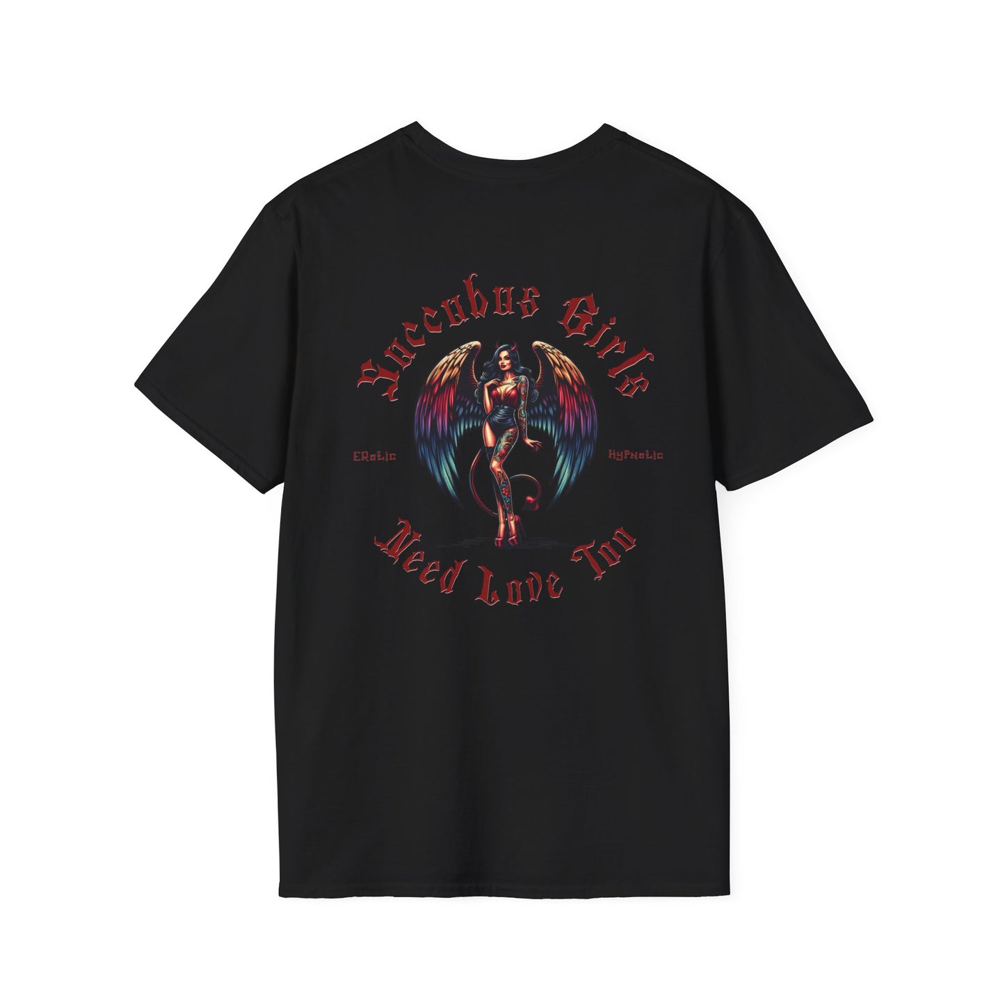 Horror Whore Unisex T-Shirt, Succubus Girls Goth Tee, Alternative Horror Fashion Shirt, Halloween Costume Graphic Top, Dark Occult Clothing