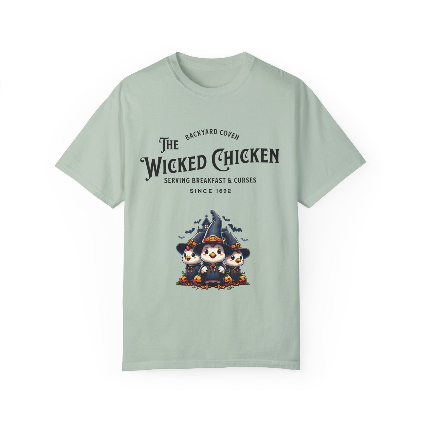 Wicked Chicken Backyard Coven - Unisex Garment-Dyed T-shirt