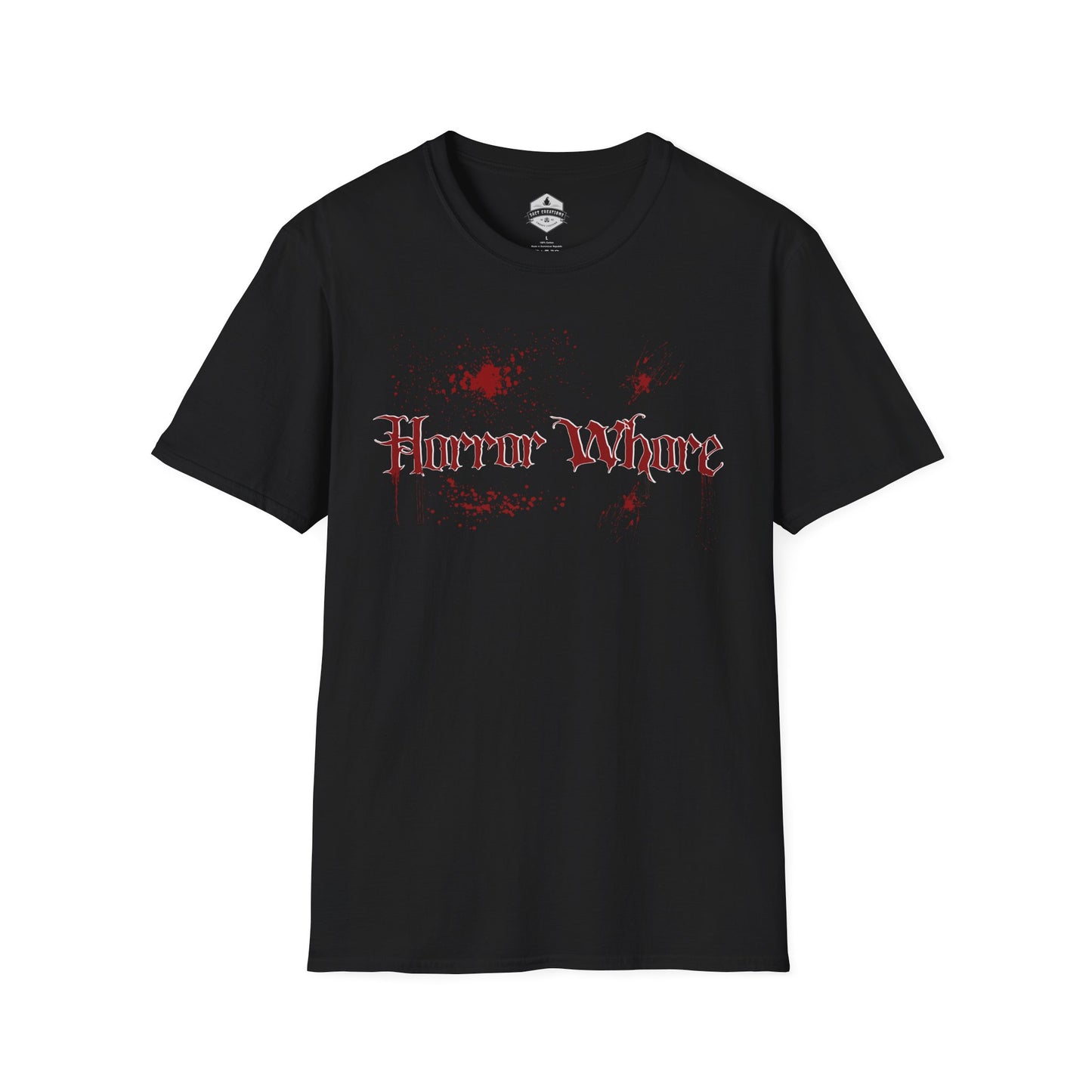 Horror Whore Unisex T-Shirt, Succubus Girls Goth Tee, Alternative Horror Fashion Shirt, Halloween Costume Graphic Top, Dark Occult Clothing