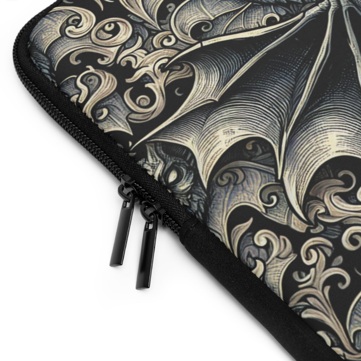 Bats Laptop Sleeve, Gothic Tech Accessories, Spooky Computer Case, Halloween Tablet Cover, Creepy Work Supplies