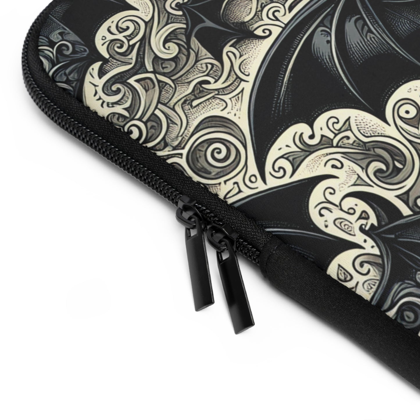 Bats Laptop Sleeve, Gothic Tech Accessories, Spooky Computer Case, Halloween Tablet Cover, Creepy Work Supplies