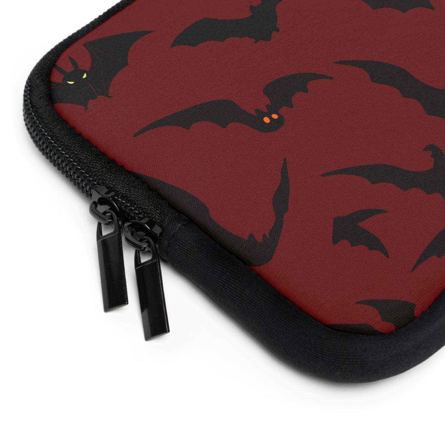 Laptop Sleeve, Gothic Bats Design, Tech Accessories, Protective Case, Unique Gifts, Halloween Laptop Cover, Floral Pattern Sleeve