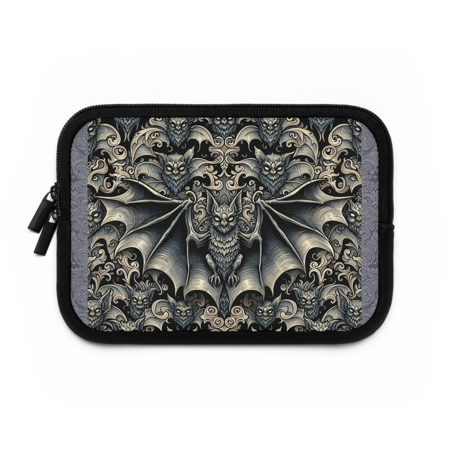 Bats Laptop Sleeve, Gothic Tech Accessories, Spooky Computer Case, Halloween Tablet Cover, Creepy Work Supplies