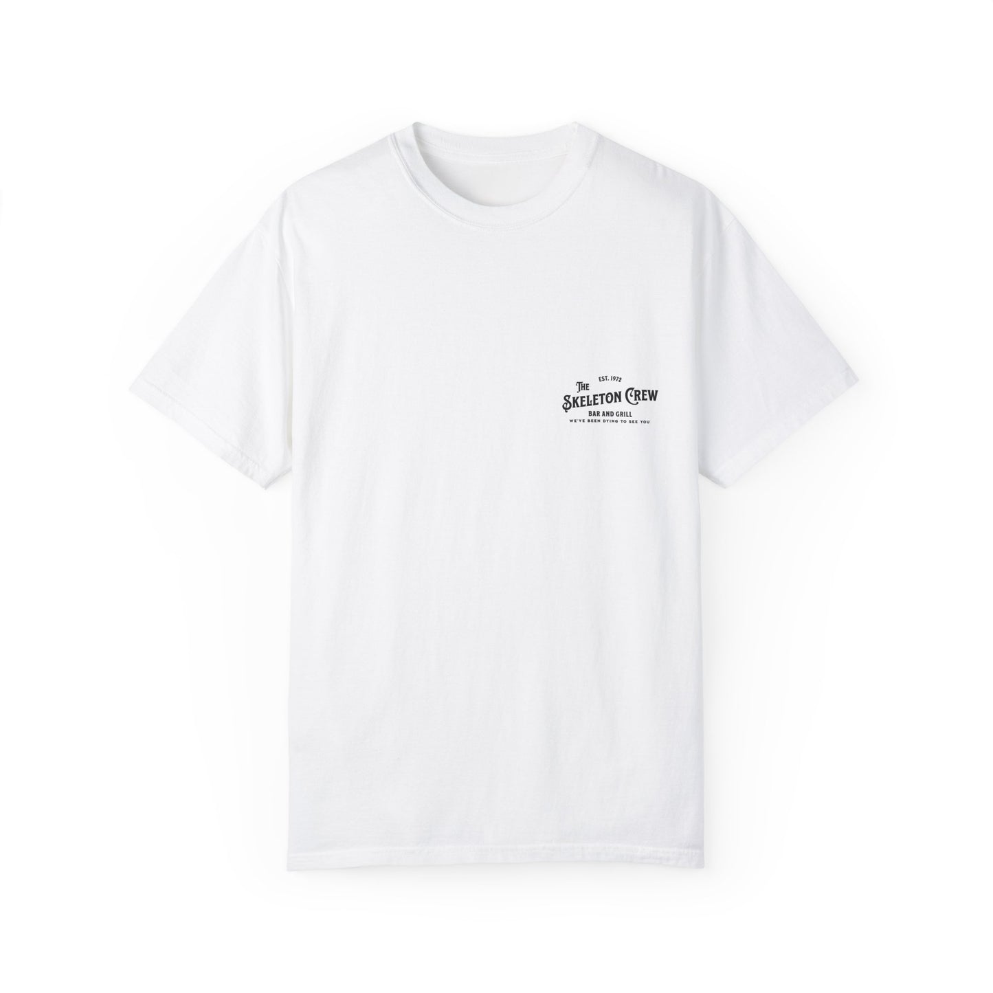 Skeleton Crew Unisex T-shirt, Funny with a Dark Humor Twist, Party Tee, Graphic Tee, Novelty Shirt