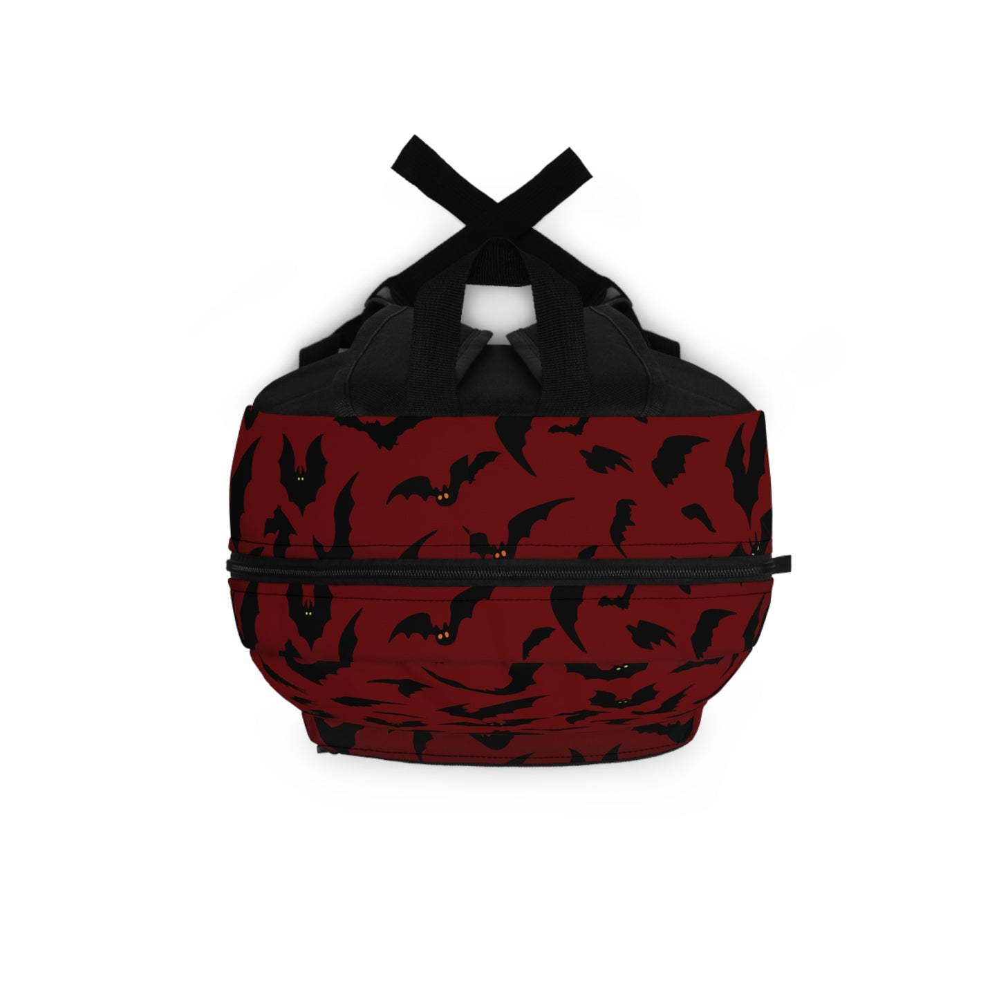 Red Bats Backpack - Gothic Vampire Style Bag for Halloween, School, Travel, Teenagers, Spooky Accessories