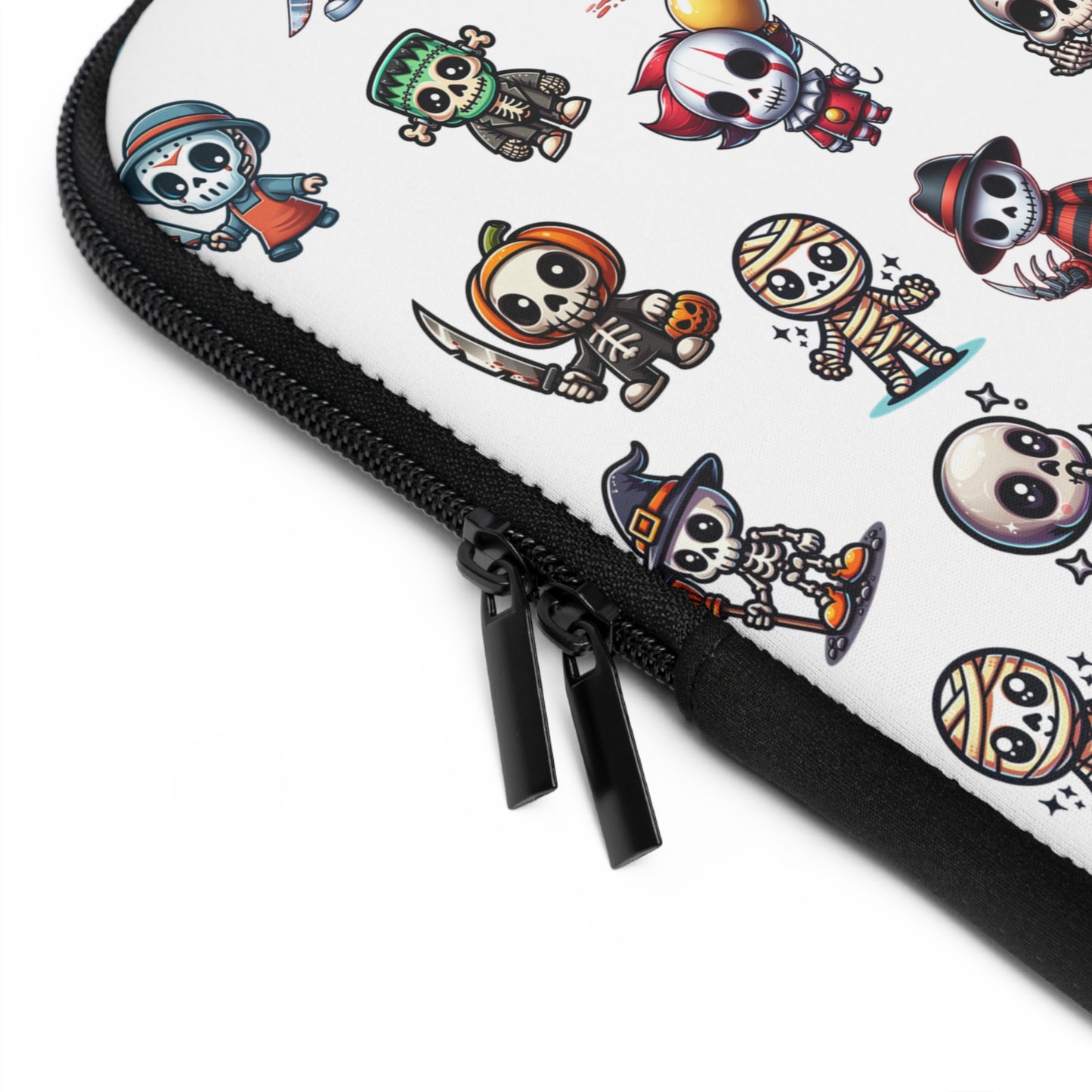 Skeleton Laptop Sleeve, Halloween Laptop Case, Spooky Tech Accessories, Horror Computer Cover, Gothic Tablet Sleeve