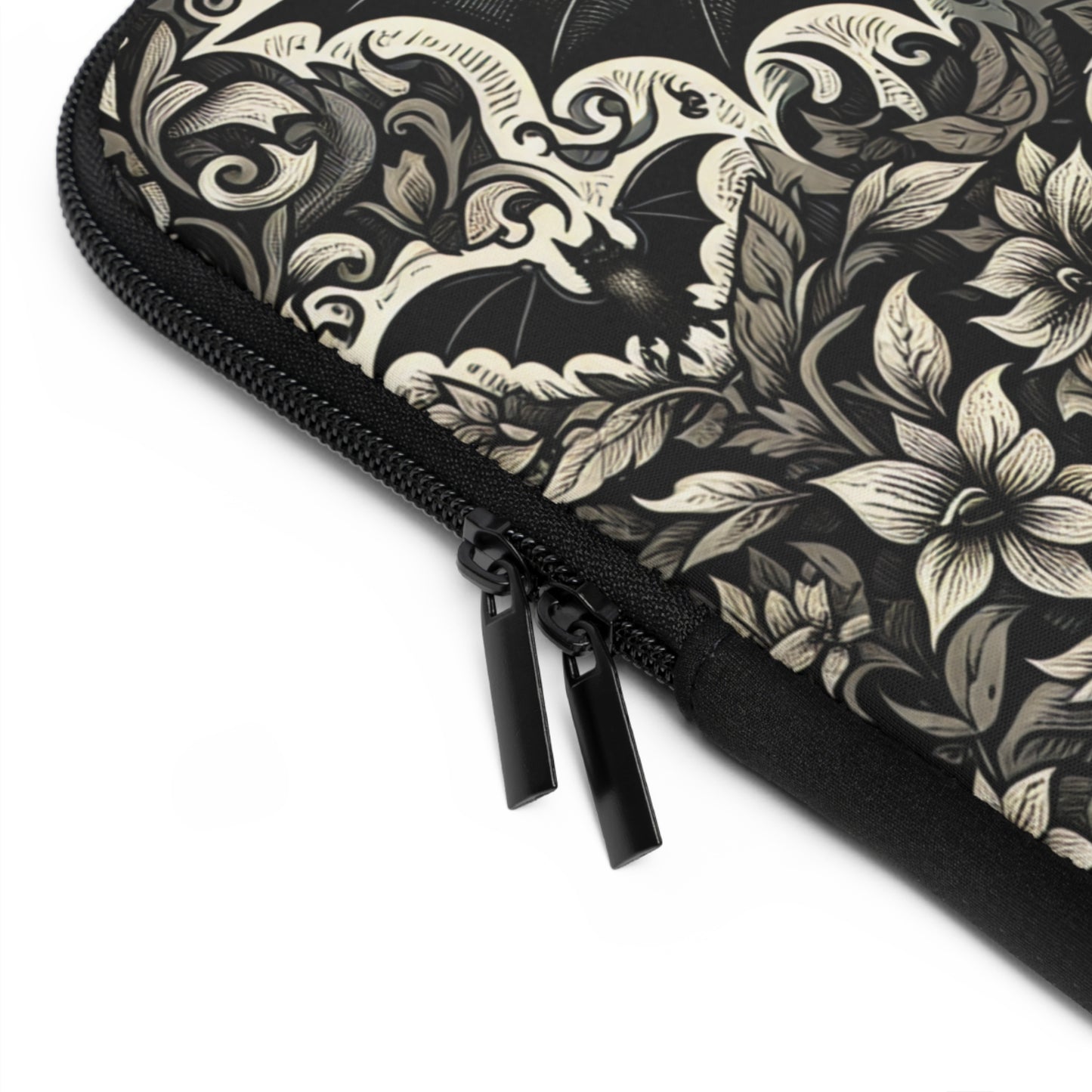 Bats Laptop Sleeve, Gothic Tech Accessories, Spooky Computer Case, Halloween Tablet Cover, Creepy Work Supplies