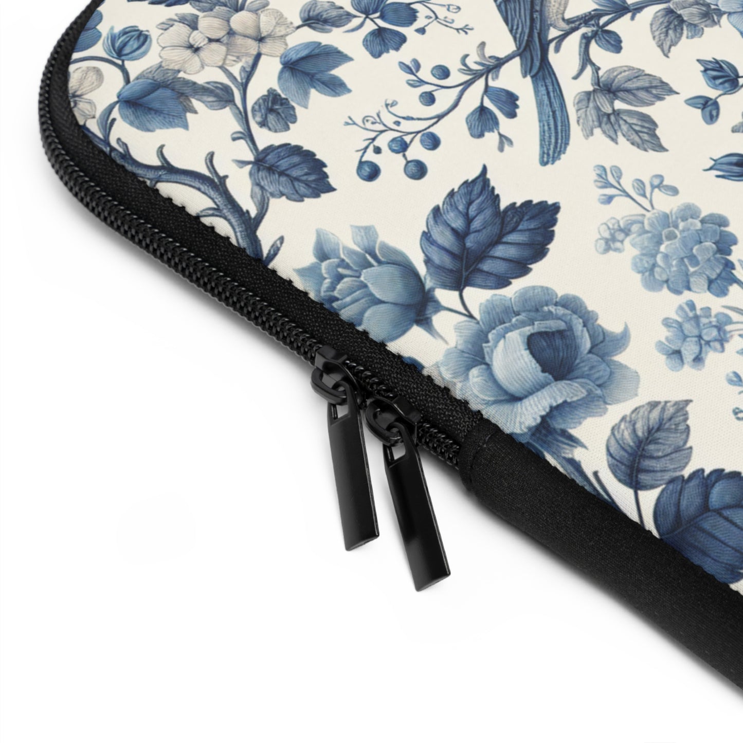 Laptop Sleeve - Blue Floral, Laptop Case, Tech Accessories, Protective Cover, Gift for Her, Floral Design