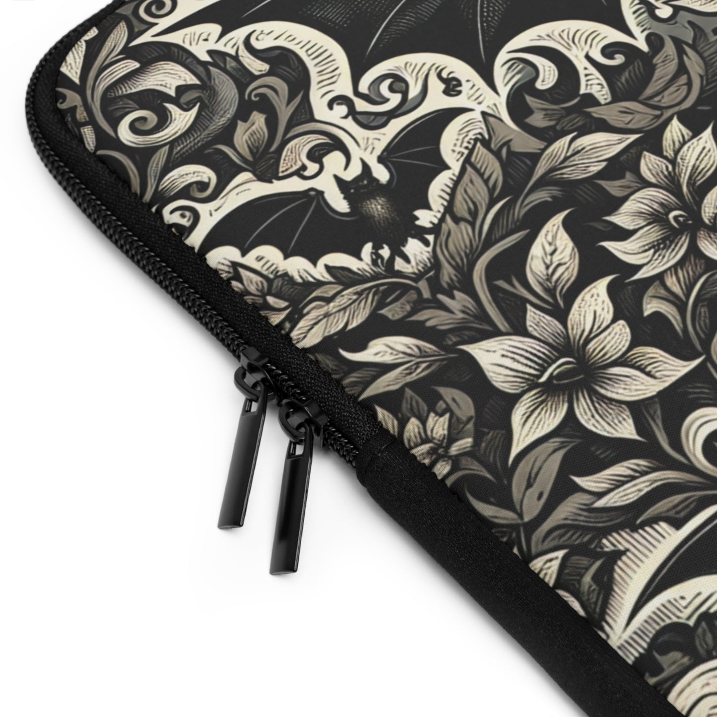 Bats Laptop Sleeve, Gothic Tech Accessories, Spooky Computer Case, Halloween Tablet Cover, Creepy Work Supplies