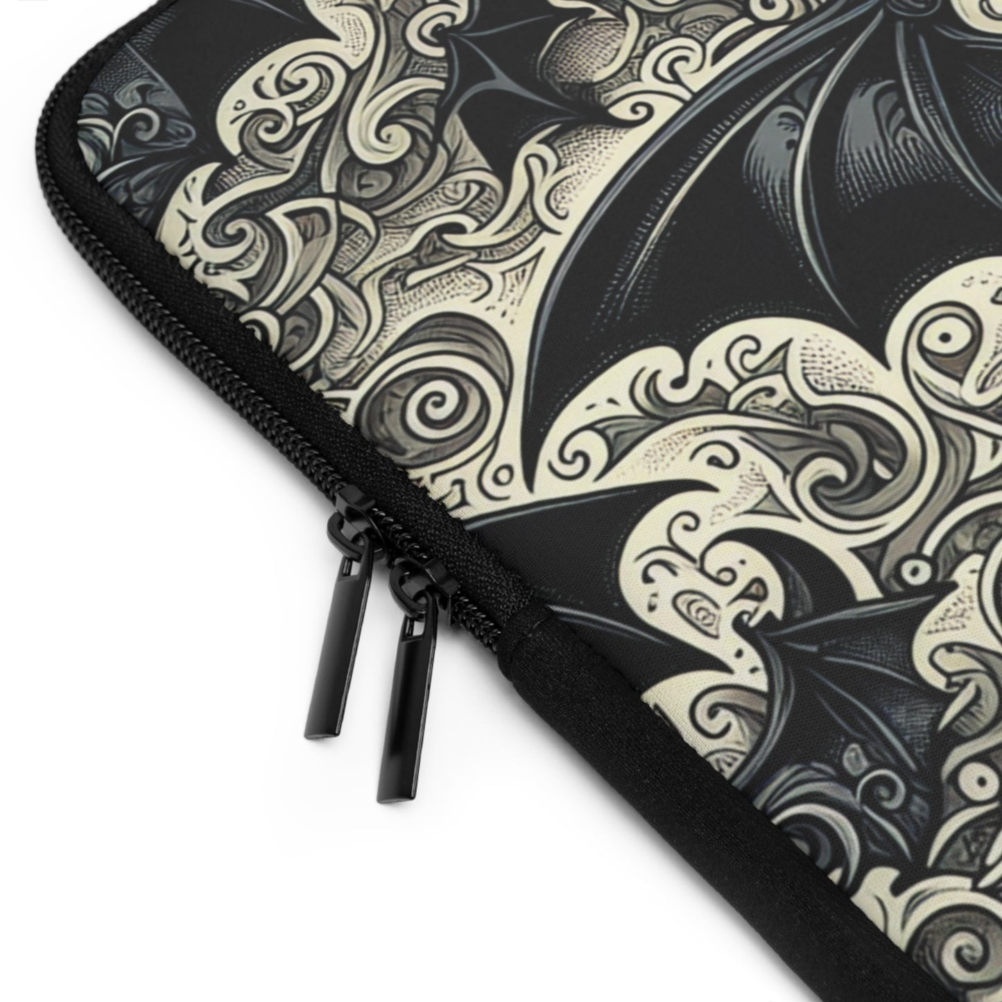 Bats Laptop Sleeve, Gothic Tech Accessories, Spooky Computer Case, Halloween Tablet Cover, Creepy Work Supplies