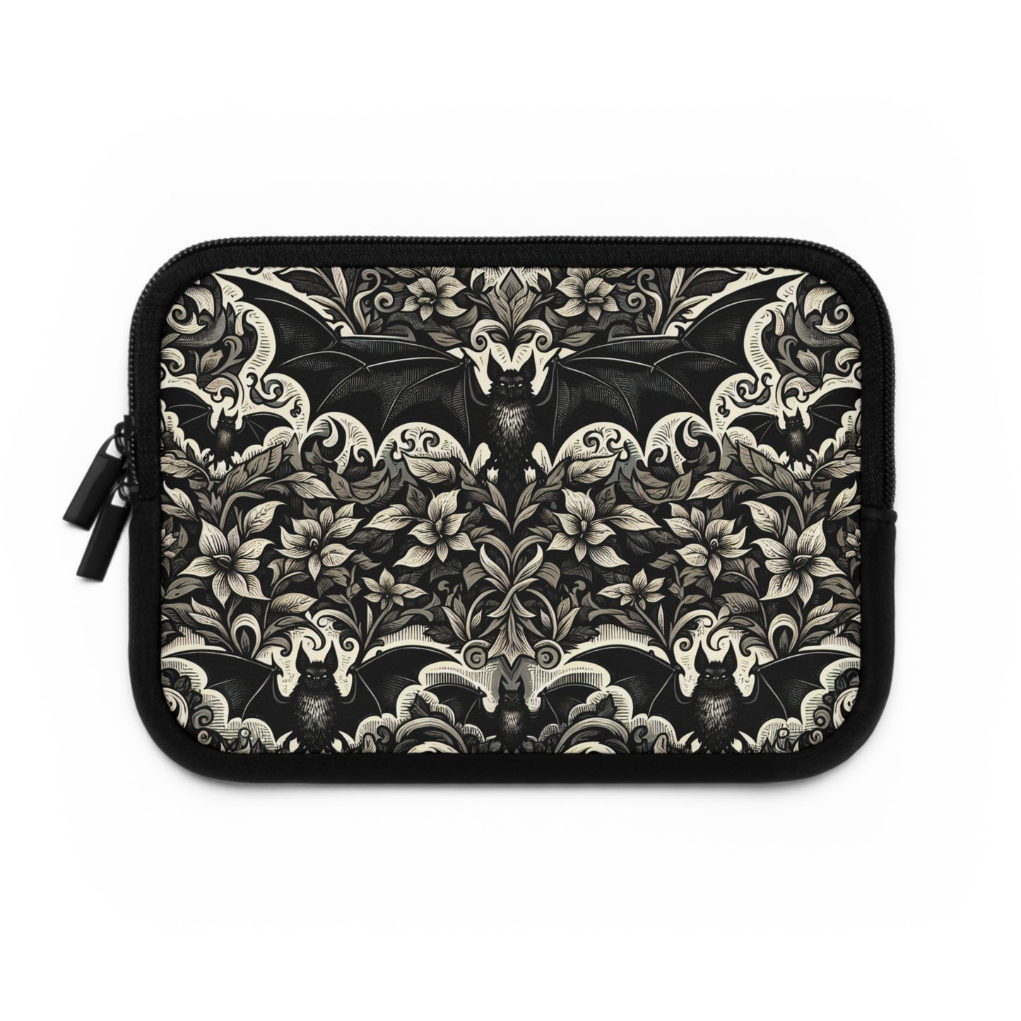 Bats Laptop Sleeve, Gothic Tech Accessories, Spooky Computer Case, Halloween Tablet Cover, Creepy Work Supplies