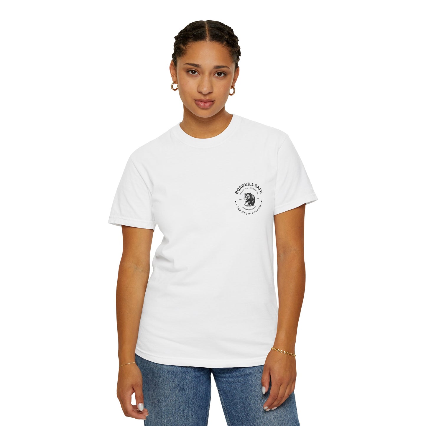 Roadkill Cafe T-shirt, Funny BBQ Shirt, Cute Unisex Tee, Unique Graphic Top, Vintage Style Apparel