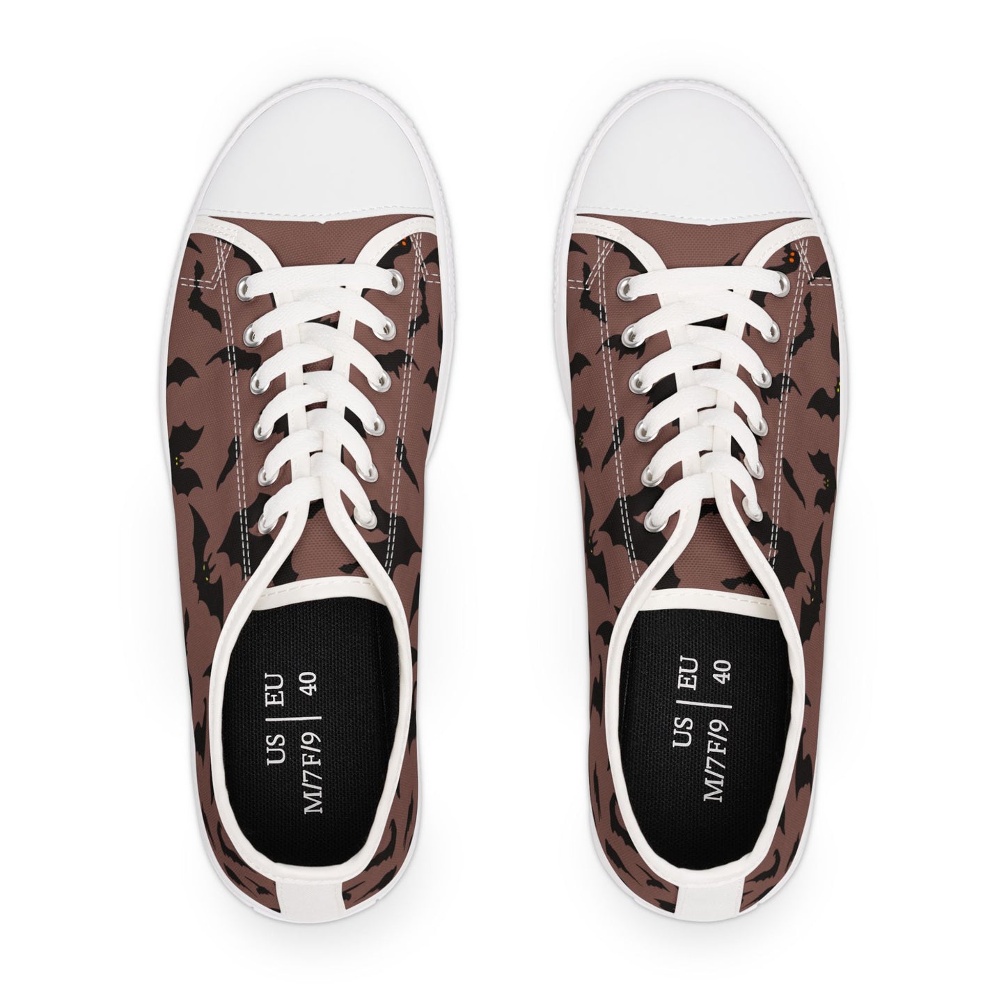 Women's Bat Sneakers PINK, Halloween Goth Shoes, Low Top Sneaker, Cute Womens Shoes, Animal Print Sneaks