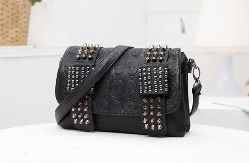 Gothic Skull Rivet Bag