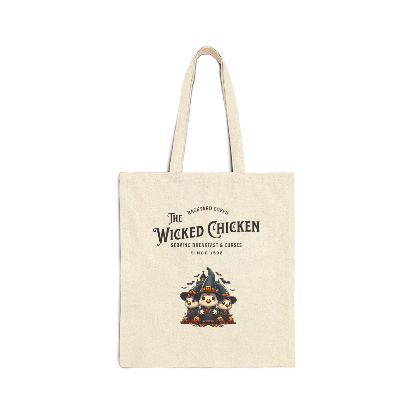 Wicked Chicken Backyard Coven - Cotton Canvas Tote Bag