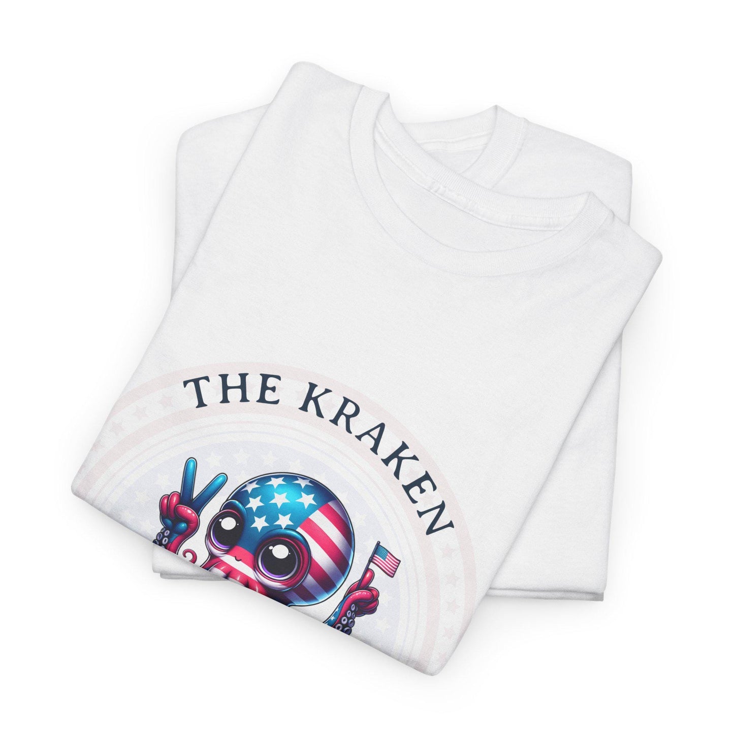 A Candidate you can Believe in - Kraken Mythical Monsters - Funny Politics - Vote for Kraken, Front Logo Unisex Heavy Cotton Tee