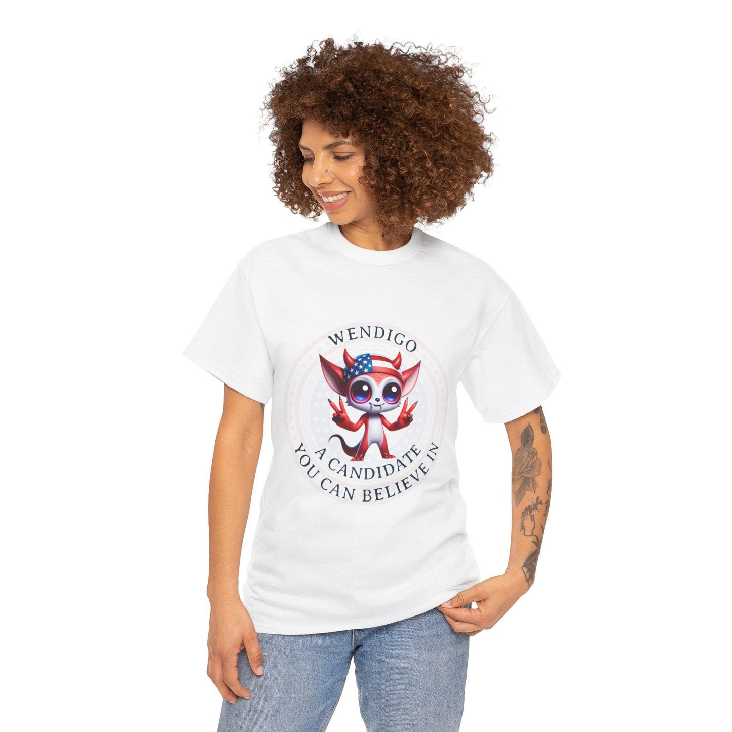 A Candidate you can Believe In - Wendigo Front Logo Unisex Heavy Cotton Tee