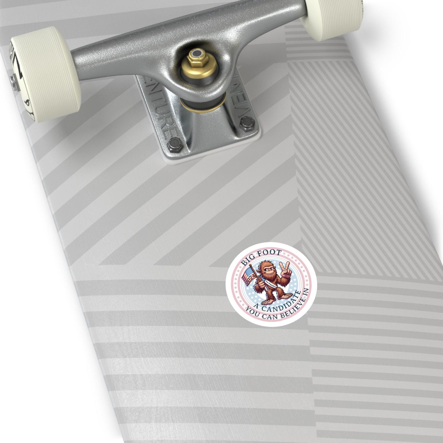 Big Foot for President Round Stickers, A Candidate You Can Believe In, Indoor/Outdoor Sticker, Campaign Sticker, Political Sticker, Laptop