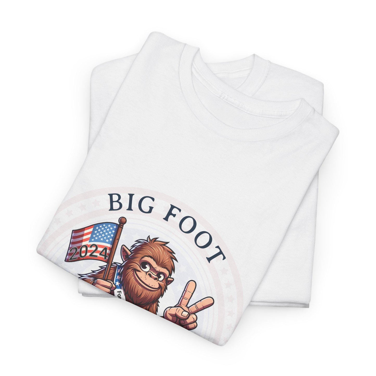 A Candidate you can Believe in - Big Foot Front Logo Unisex Heavy Cotton Tee