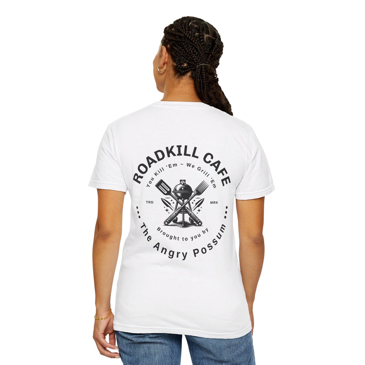 Roadkill Cafe T-shirt, Funny BBQ Shirt, Cute Unisex Tee, Unique Graphic Top, Vintage Style Apparel