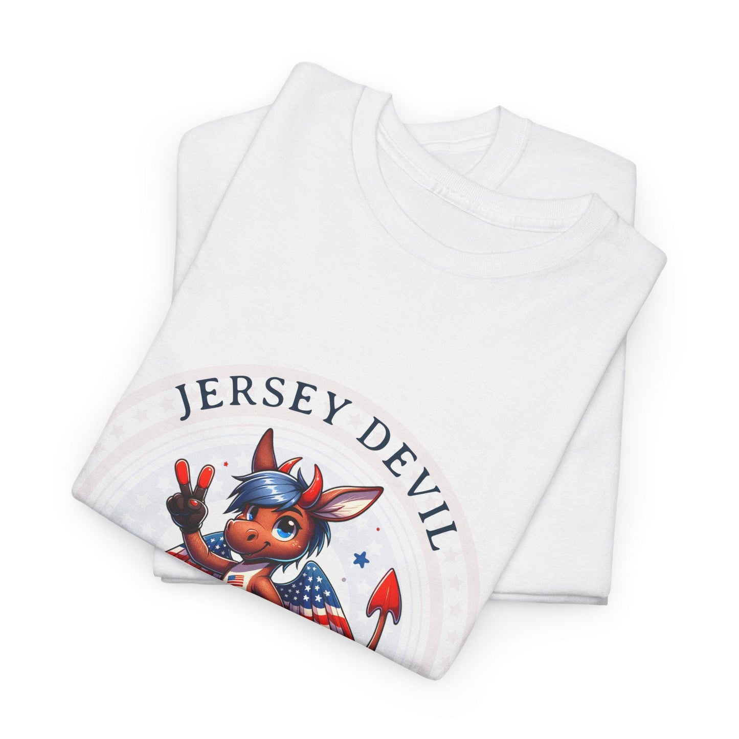 A Candidate you can Believe in - Jersey Devil Front Logo Unisex Heavy Cotton Tee