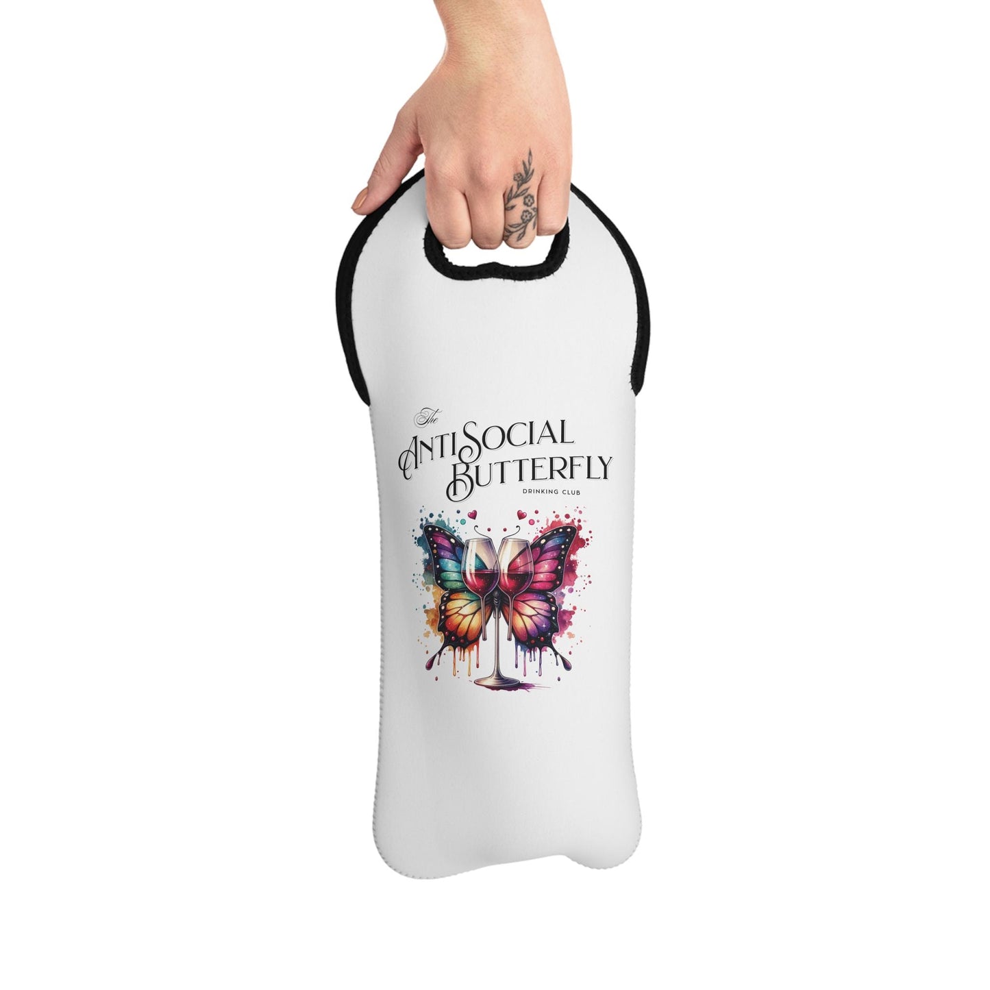 AntiSocial Drinking Club Wine Tote Bag