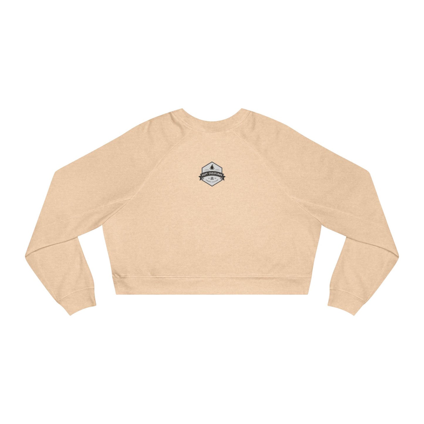 Cropped Sweatshirt, Merry Creepmas Fleece Pullover for Women, Gothic Christmas Jumper, Alternative Xmas Top, Spooky Winter Sweater, Holiday