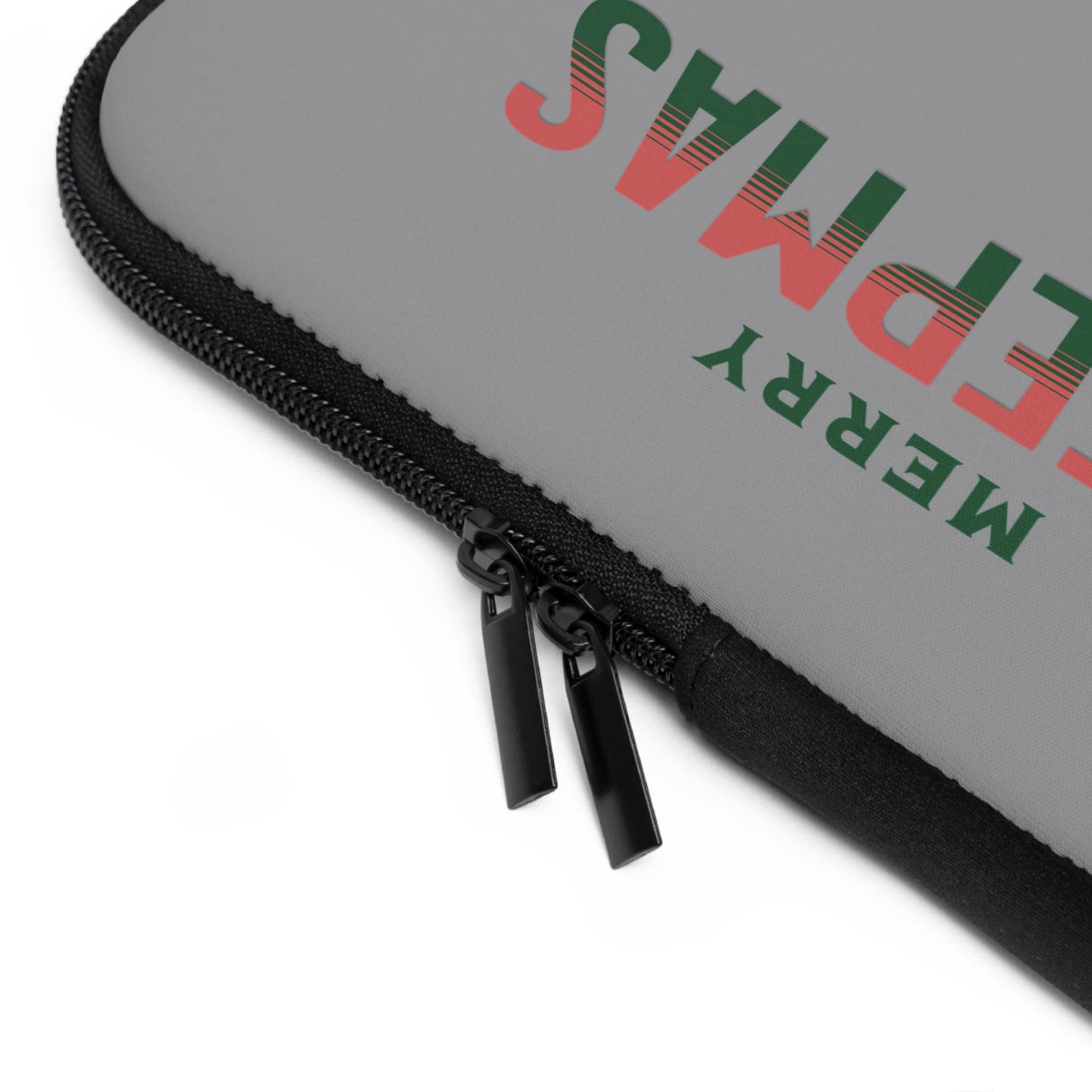 Creepy Christmas Laptop Sleeve, Merry Holidays Tech Case, Festive Xmas Computer Cover, Spooky Winter Gift, Haunted Santa Tablet Pouch