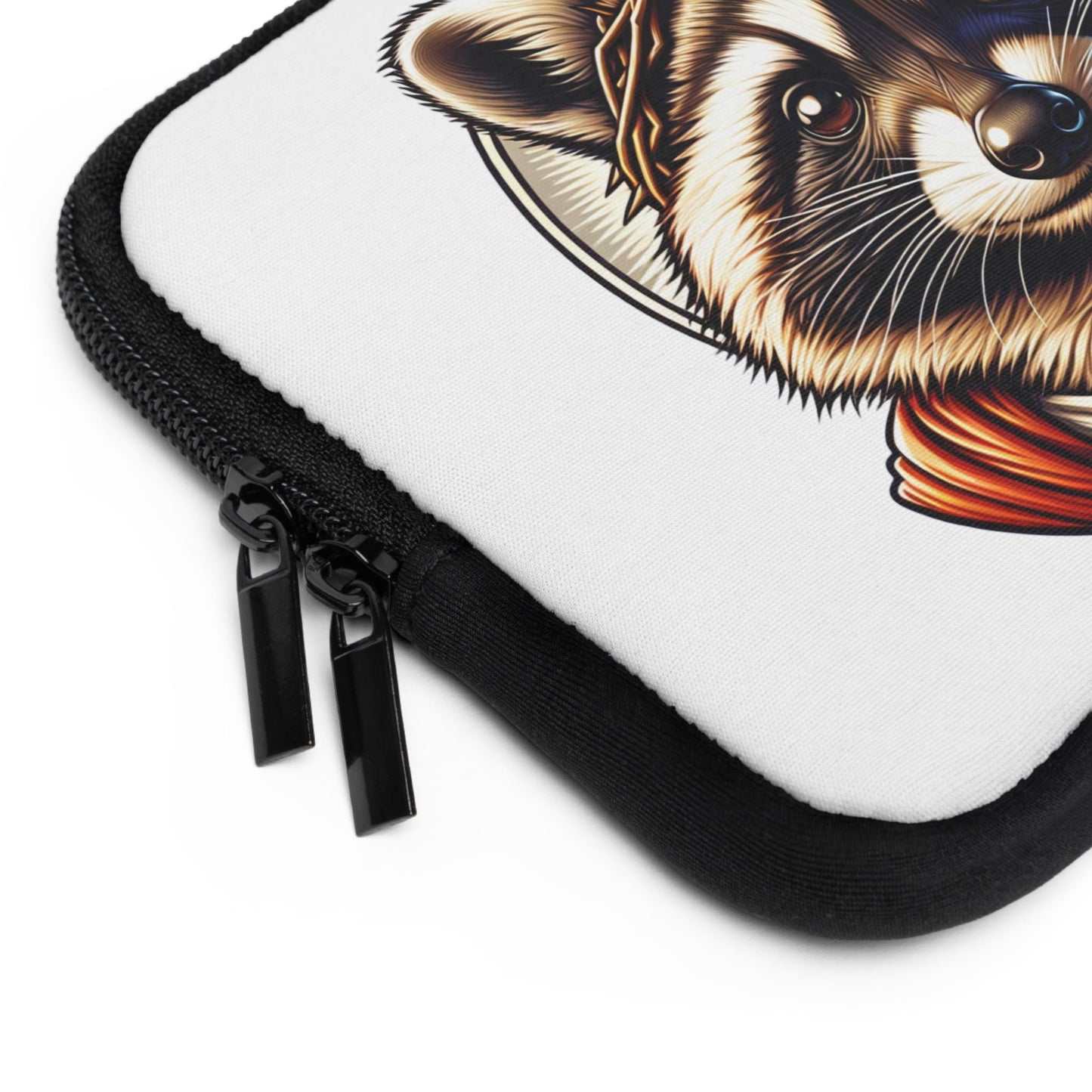Laptop Sleeve - Jesus Raccoon, Cute Animal Print, Christian Gift, Bible Study, Religious Tech Accessory