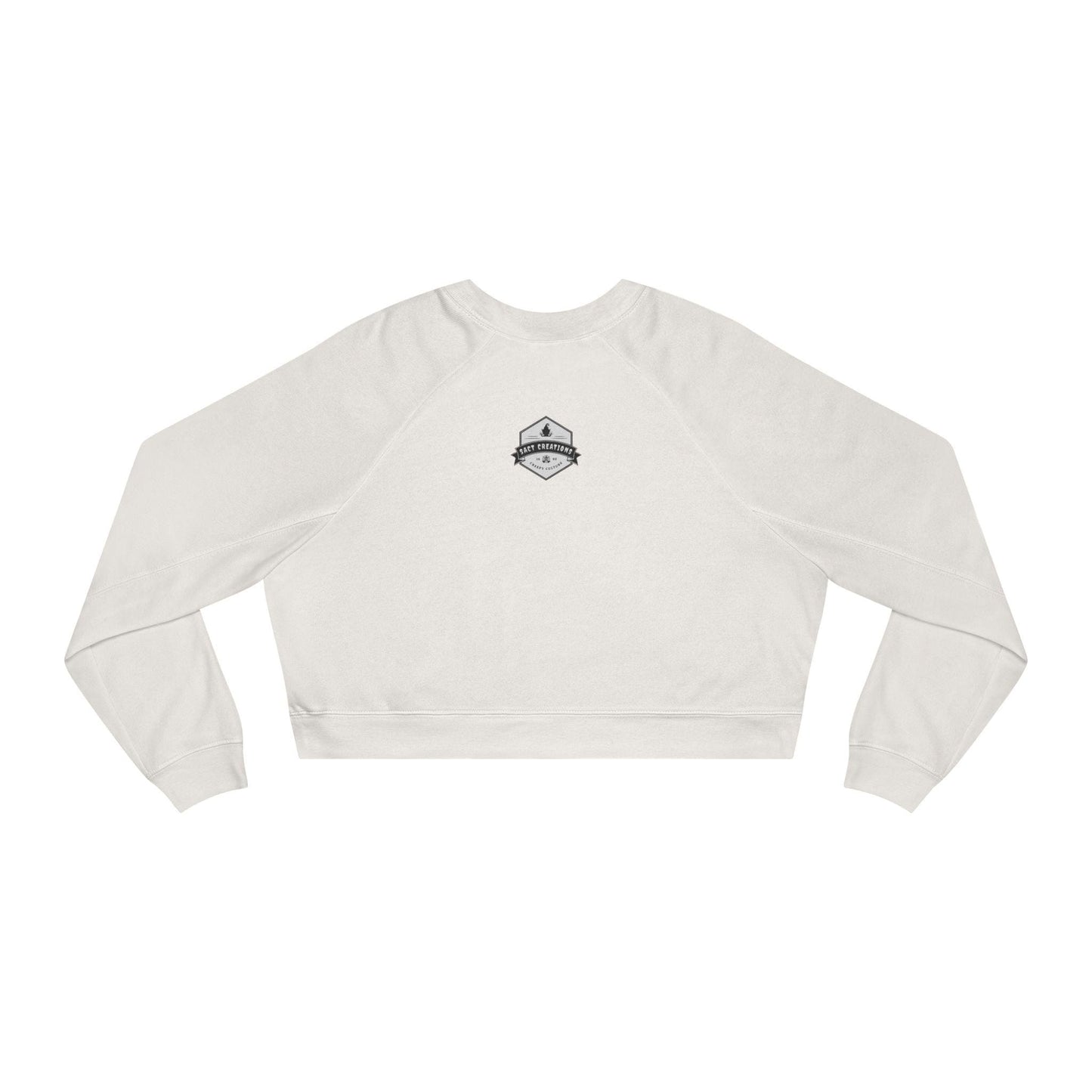 Cropped Sweatshirt, Merry Creepmas Fleece Pullover for Women, Gothic Christmas Jumper, Alternative Xmas Top, Spooky Winter Sweater, Holiday