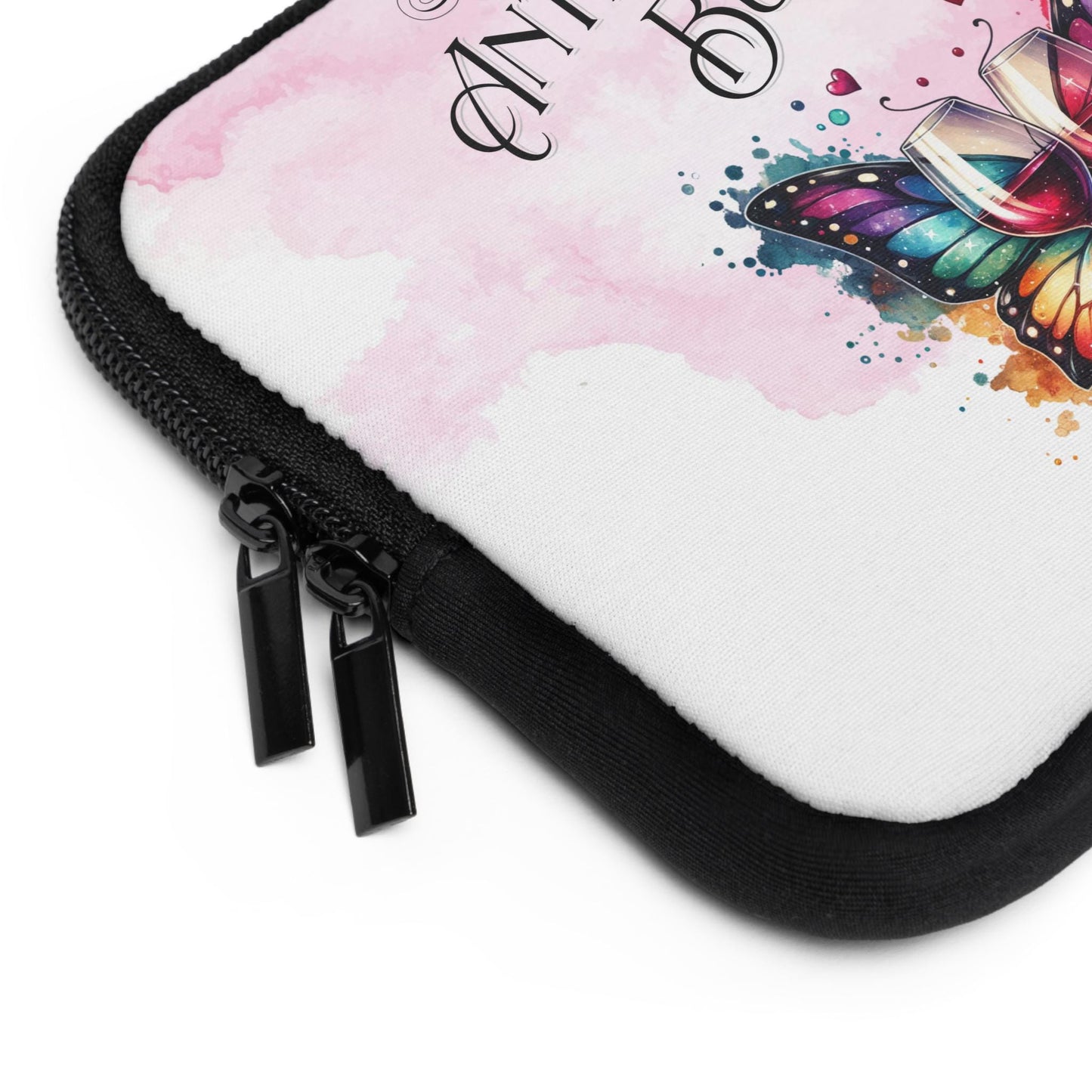 Antisocial Butterfly Laptop Sleeve, Club Design, Personalized Sleeve, Protective Cover, Gift for Introvert