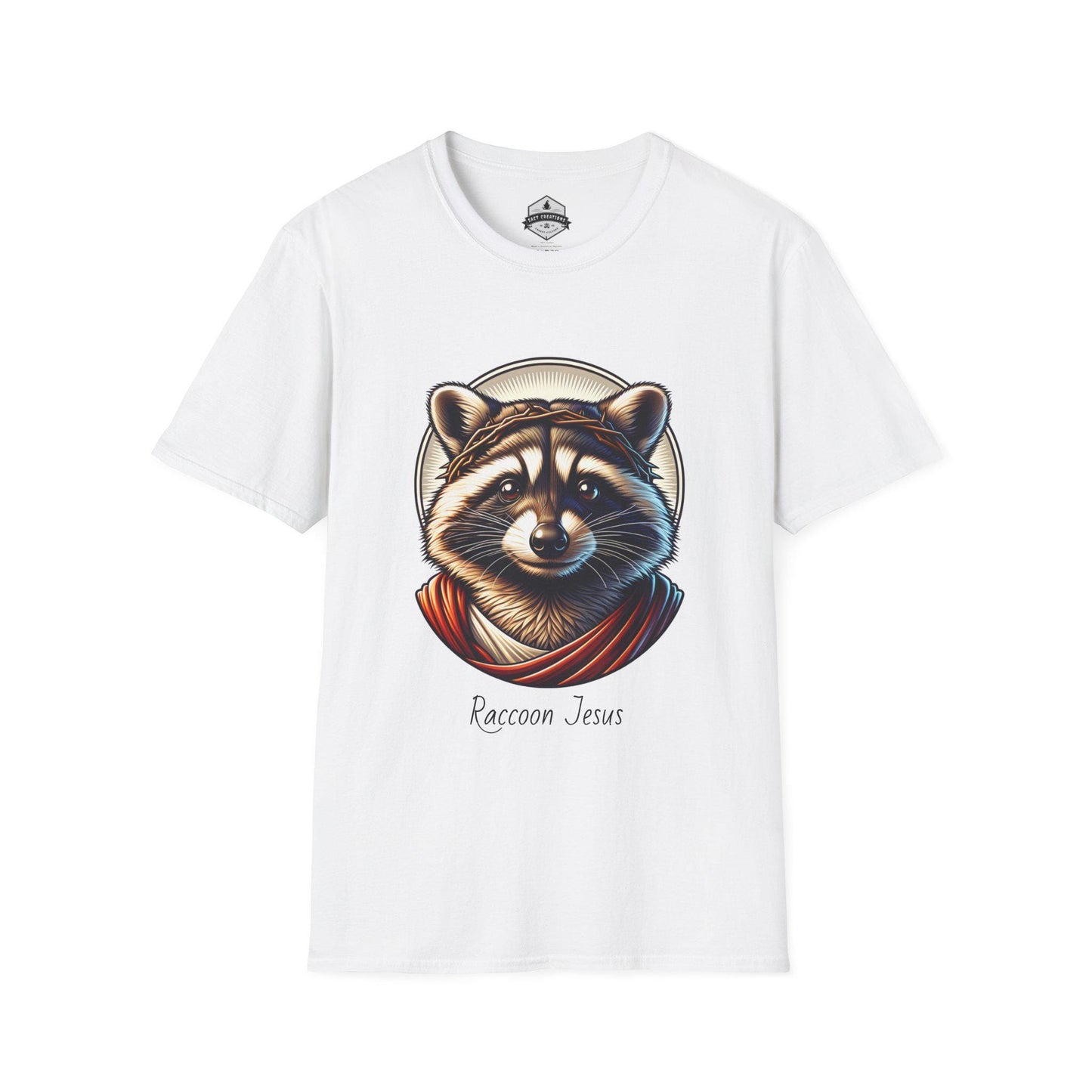 Raccoon Jesus Unisex T-Shirt, Christian Graphic Tee, Religious Gift, Jesus Lover Shirt,