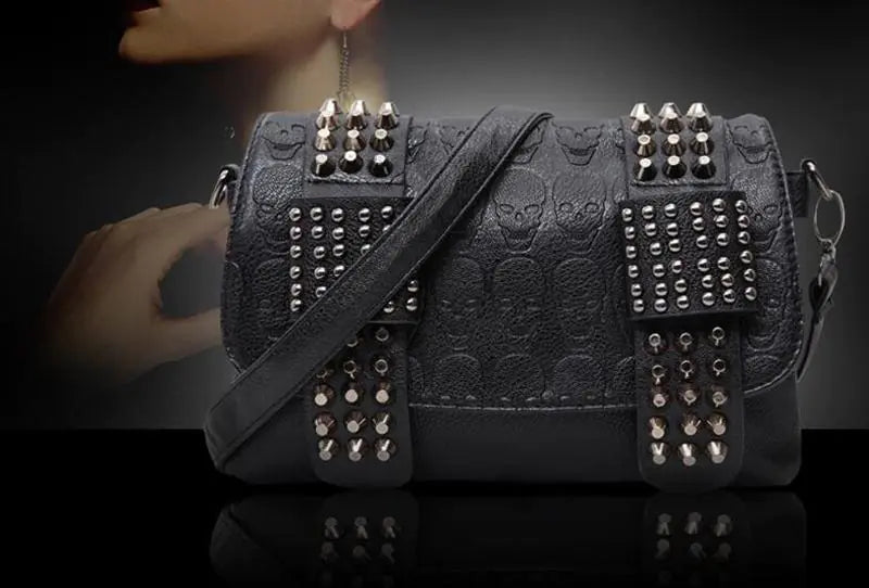 Gothic Skull Rivet Bag
