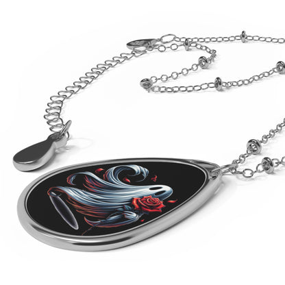Oval Ghost Necklace