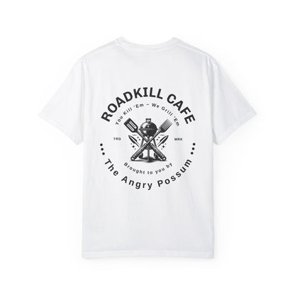 Roadkill Cafe T-shirt, Funny BBQ Shirt, Cute Unisex Tee, Unique Graphic Top, Vintage Style Apparel
